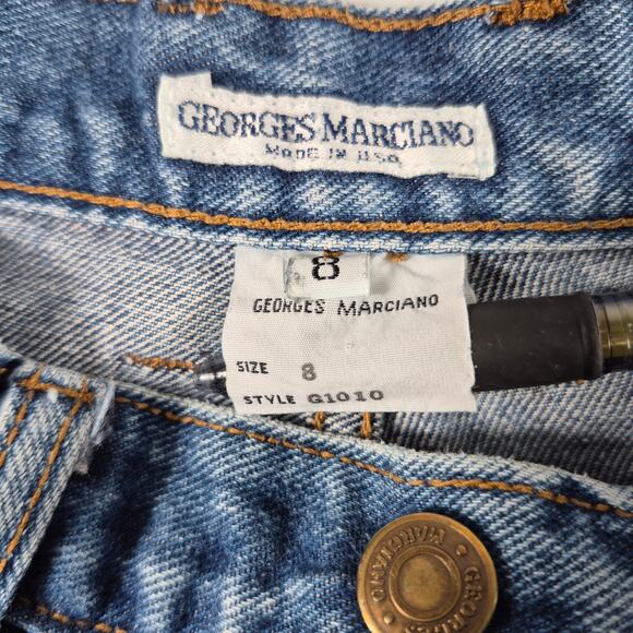 Guess Hi Rise Blue Jeans Georges Marciano Vintage USA Made 8 26 x 30 - Picture 4 of 4